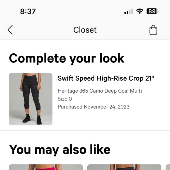 Swift Speed size 0 crop Deep Multi camo 21” inseam - Picture 4 of 4